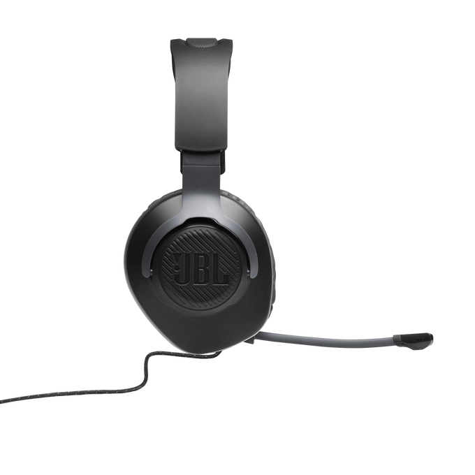 JBL Quantum 100 - Black - Wired over-ear gaming headset with flip-up mic - Detailshot 6 image number null